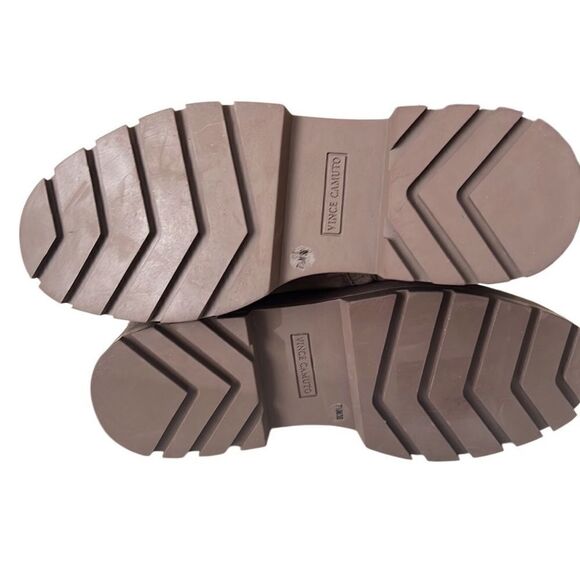 Vince Camuto Brown Suede Zip Platform Ankle Boots Size 7.5 - Picture 5 of 11